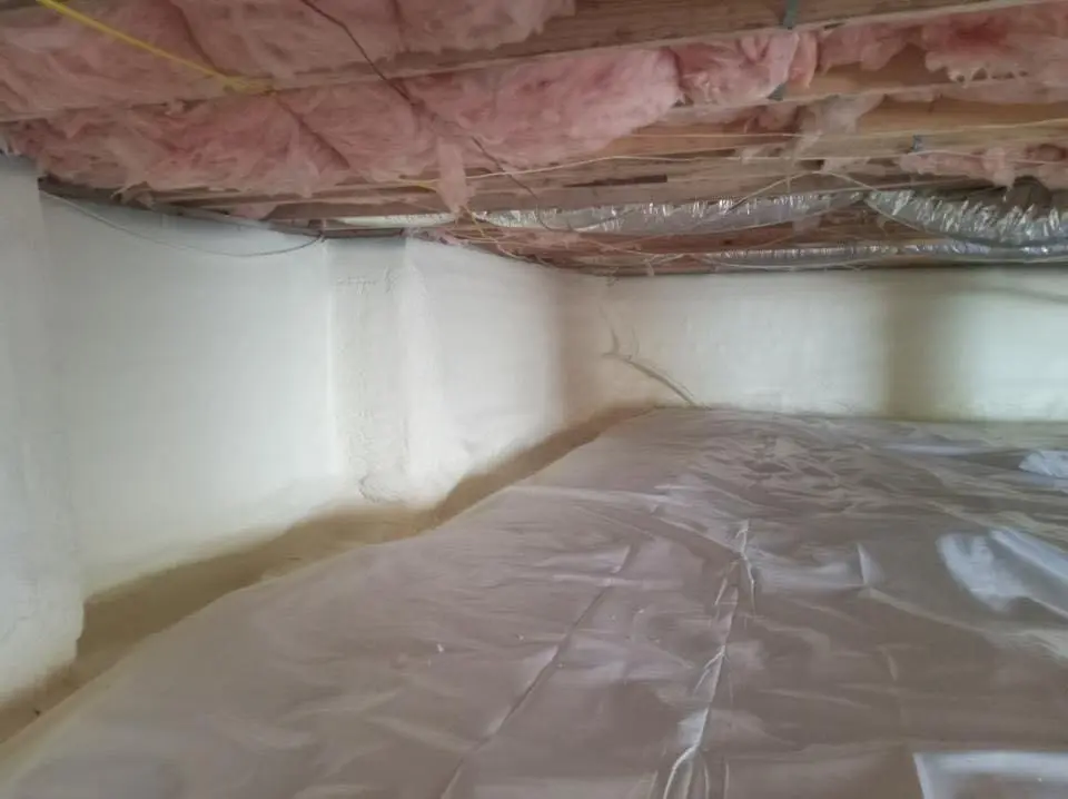 Crawl space encapsulation with closed-cell spray foam for Roof Maintenance in Santa Teresa